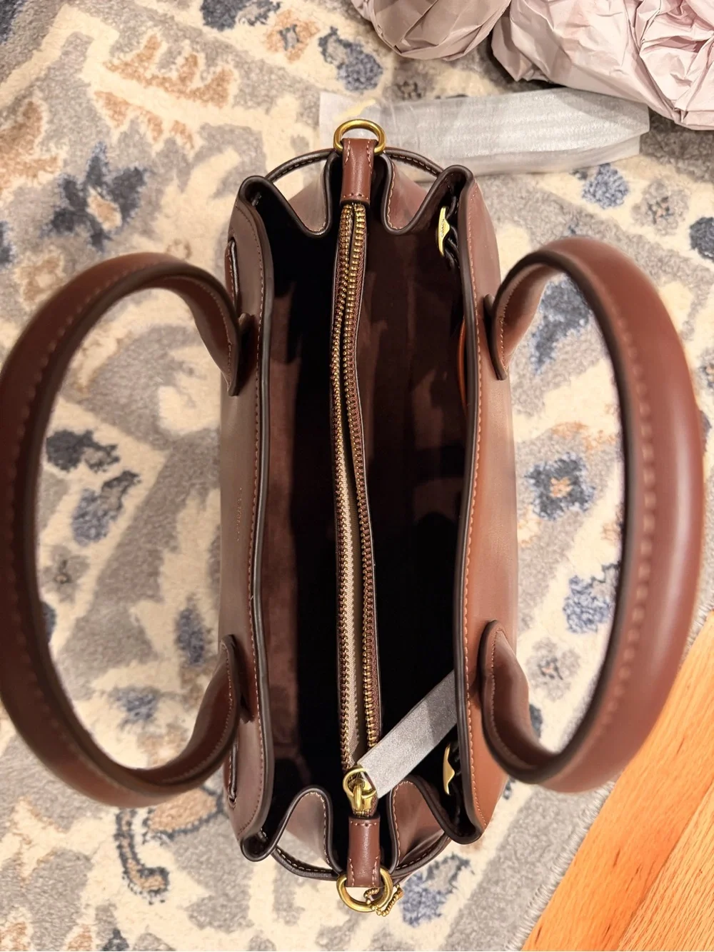 NWOT Coach Empire 26 Maple Leather Satchel